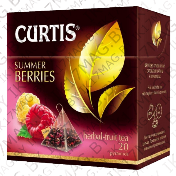 Чай "Curtis" summer berries, 20 пакетиков x 1.7 г, фруктовый, травяной