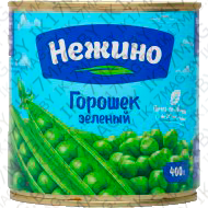 Горошек зеленый «Нежино» консервированный 400 г.