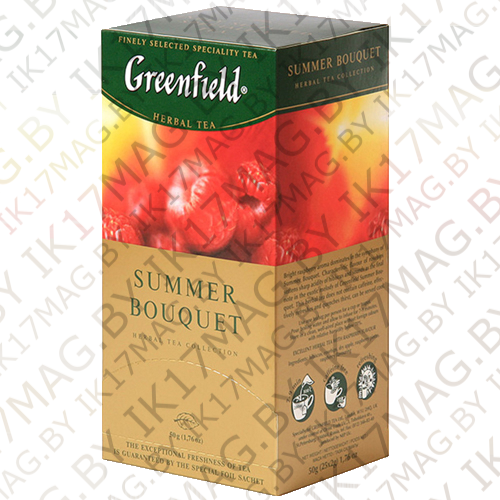 Чайный напиток Greenfield "Summer Bouquet" 25п*2гр (Малина)