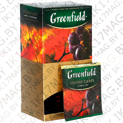 Чайный напиток Greenfield Festive Grape со вкусом и ароматом винограда 25 пакетиков по 2 гр