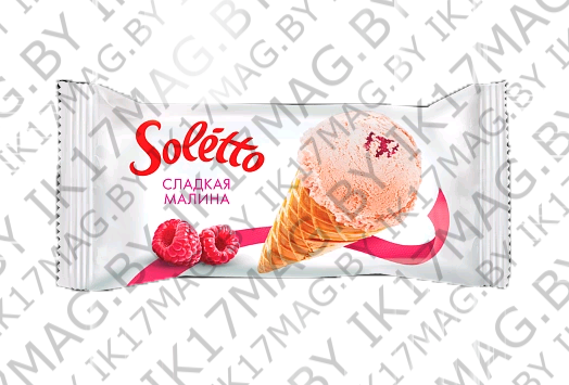 Мороженое "Soletto" CLASSICO Lampone dolce сладкая малина 75 гр