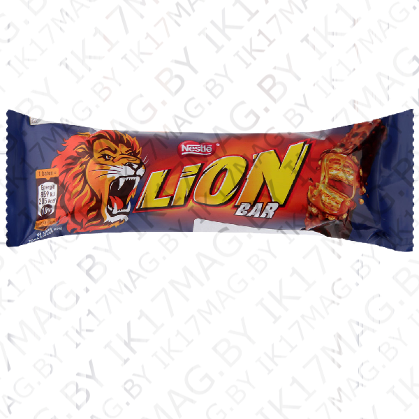 Батончик Lion King c карамелью и пшеничными хлопьями 42 гр. Nestle