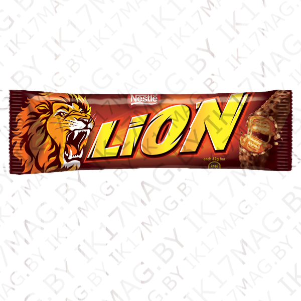 Батончик Lion King c карамелью и пшеничными хлопьями 42 гр. Nestle