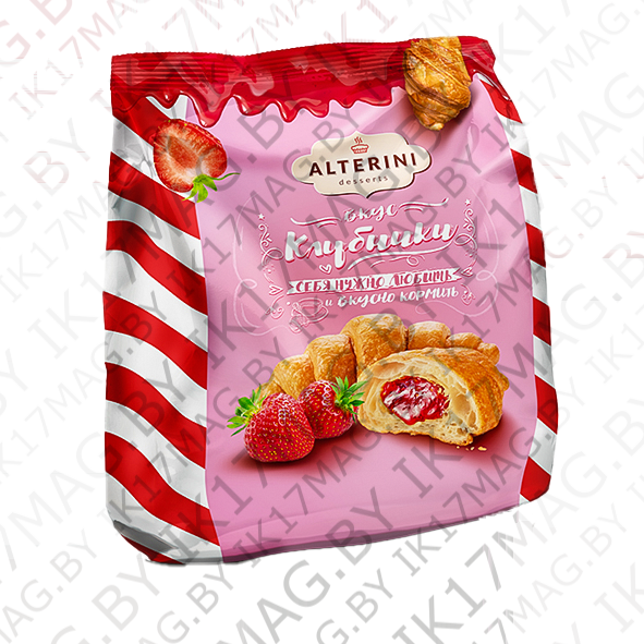 Мини круасаны "Alterini"с клубникой200г