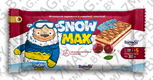Бисквитное пирожное "Snow Max" с вишней 30г