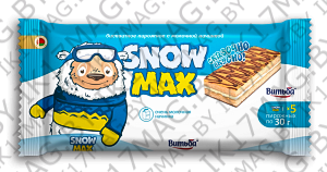 Бисквитное пирожное "Snow Max" с молочной начинкой 30г