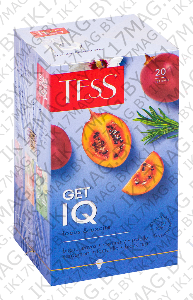 Чай "Tess Get IQ"черный 20п*1.5гр
