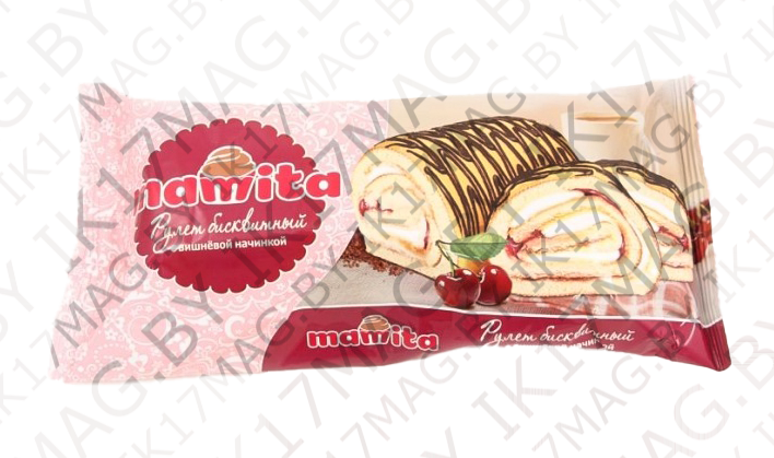 Бисквитный рулет "Mamita" с вишней 180г