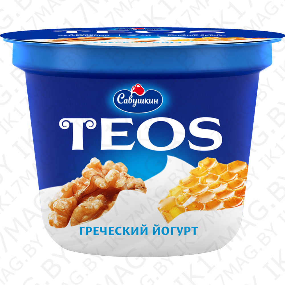 Йогурт греческий"Teos"250грецкий орех-мед