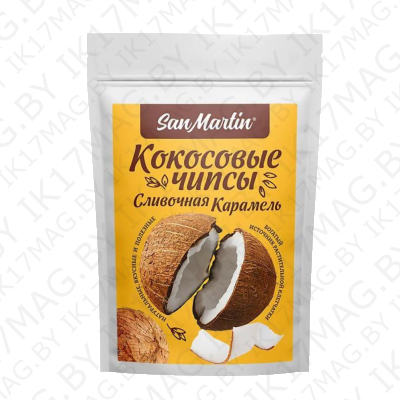 Кокосовые чипсы"Карамель"40г