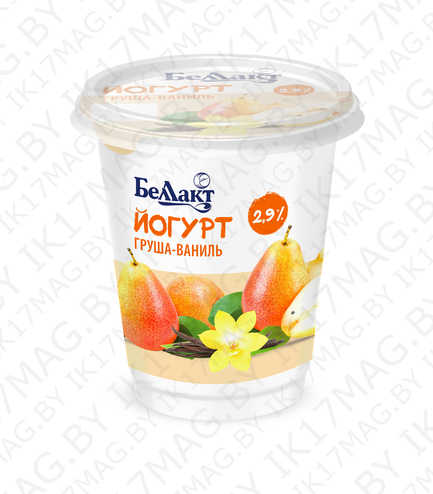 Йогурт "Груша-ваниль" 380г 2,9%