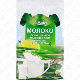 Молоко сухое цельное"Экстра" 26% 400гр