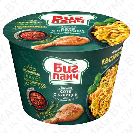 Лапша "Биг Ланч"  соте куриное с травами 90г