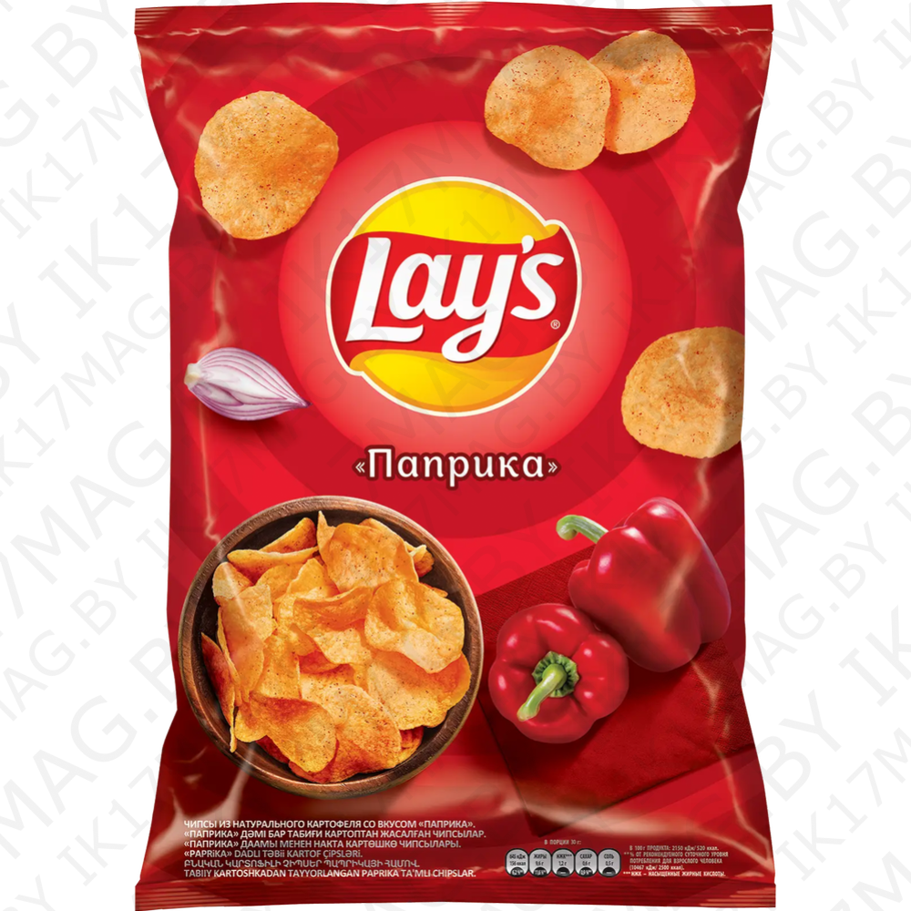 Чипсы Lay's паприка, 140 г