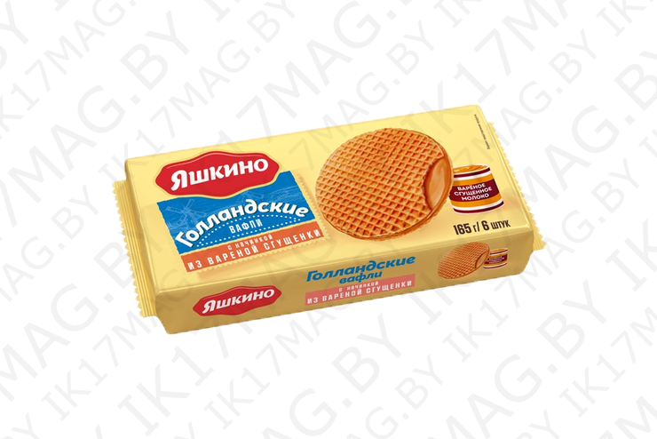 Вафли Яшкино Голландские с варен. сгущ.290г