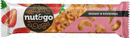 Батончик глазированный Nut N GO кешью с клубни 42г