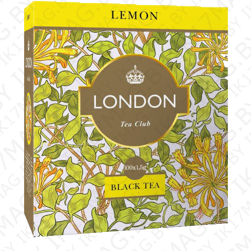 Чай байховый "London" лимон  100пак