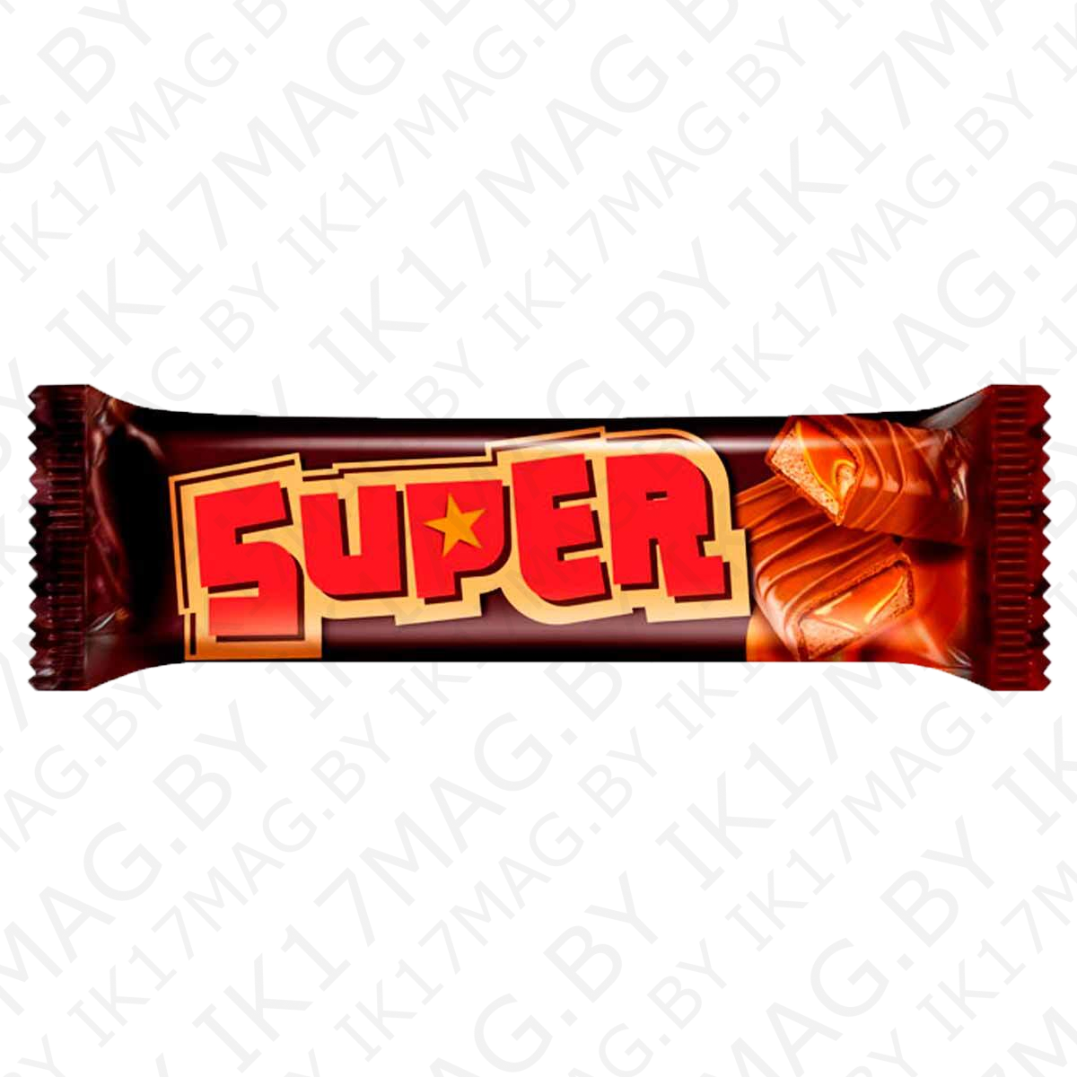 Батончик "Super"с нугой и мягкой карамелью 40гр