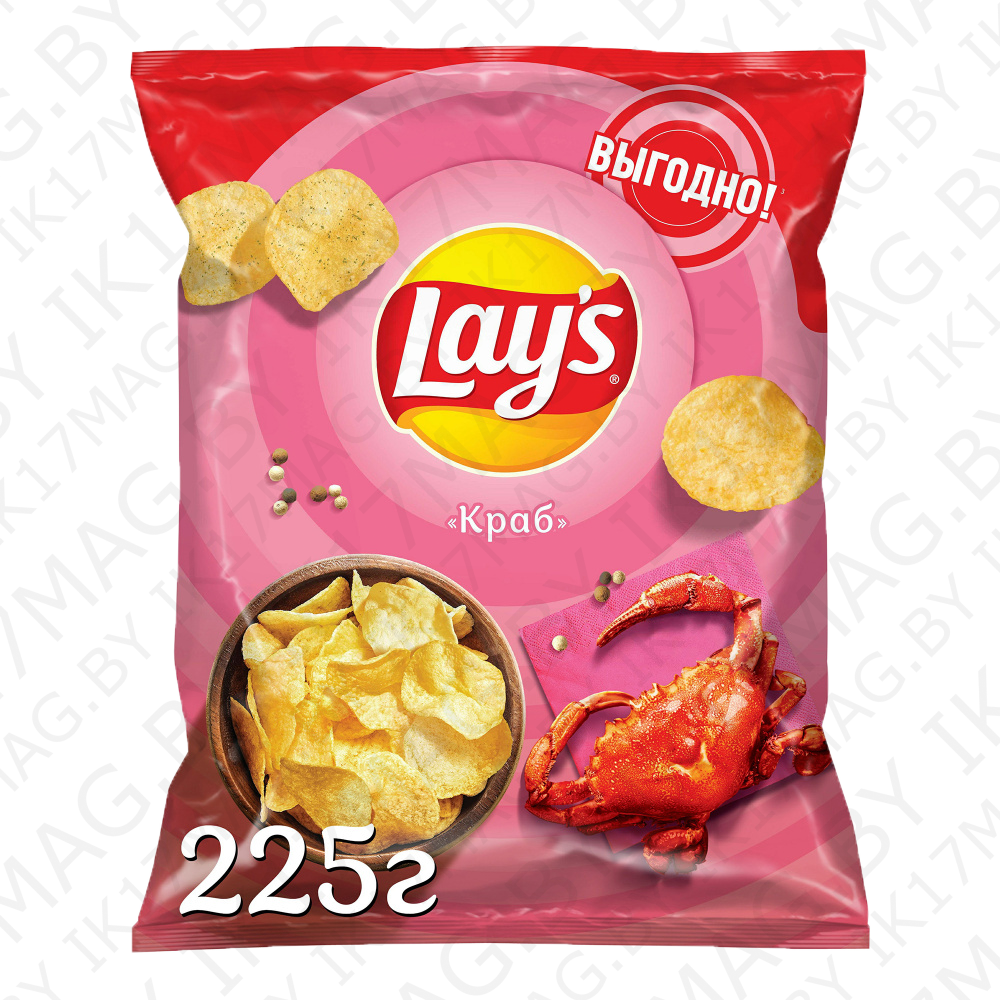Чипсы «Lay's» краб, 225 гр.