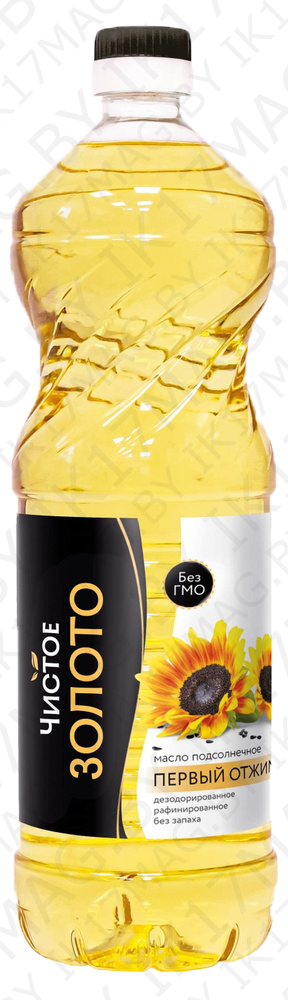 Масло подсолнечное Чистое золото 1,0 л