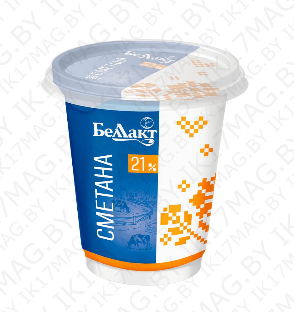 Сметана Беллакт 21%, 380 г