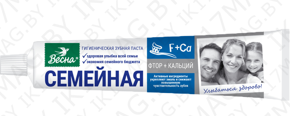 Зубная паста "Семейная" весна 90гр