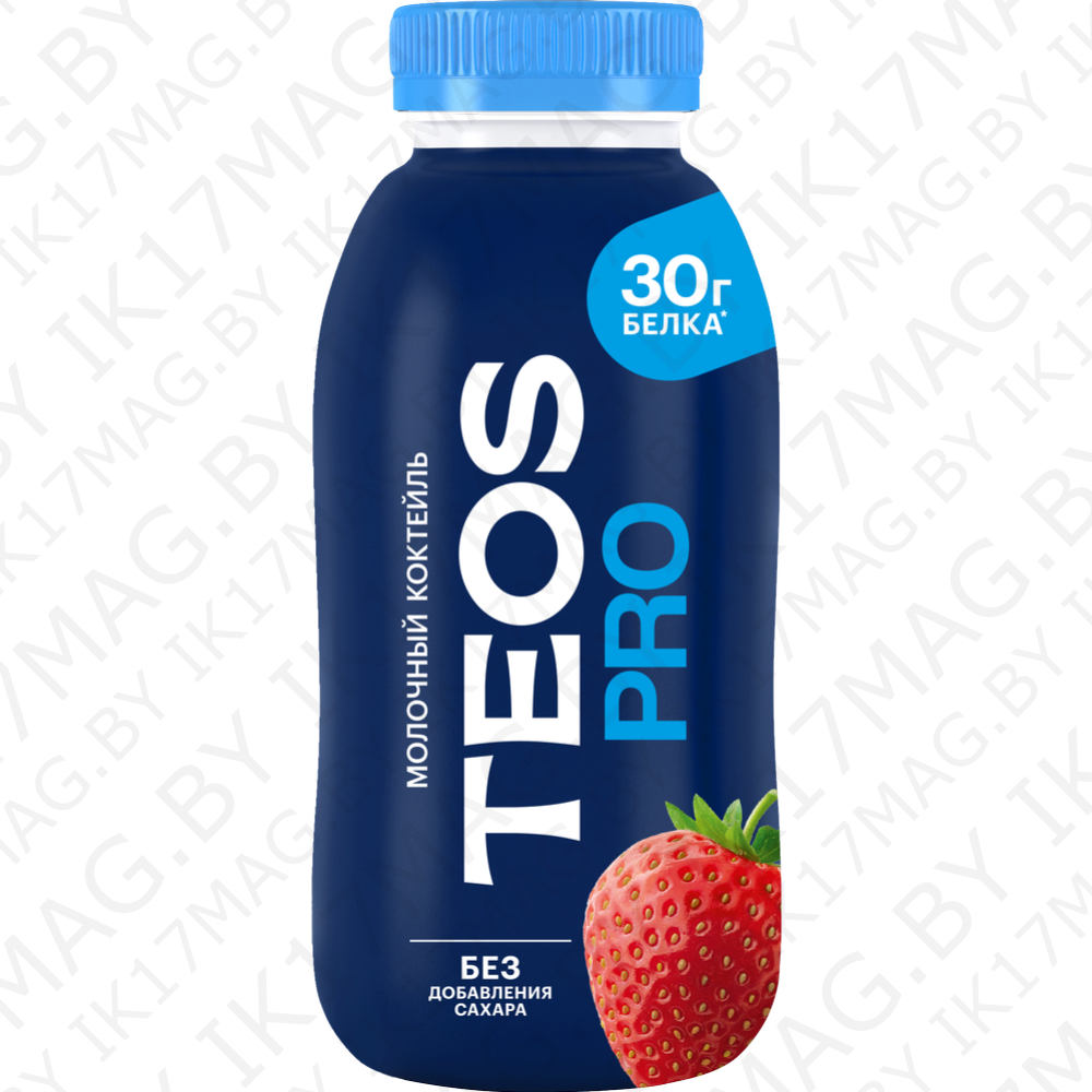 Коктель молочный "Teos про" клубника. с белком