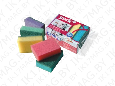 Губки для посуды "Макси" York  5шт