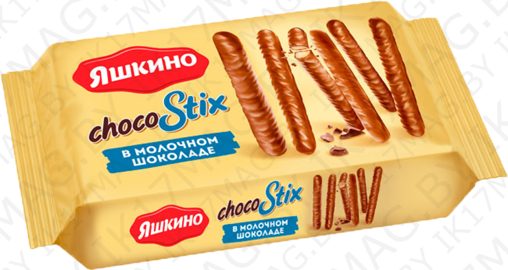 Печенье сахарное Чокостикс в молочн.шок. 130гр